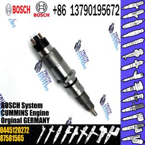 China diesel fuel injector nozzle 0445120272 factory supply common rail injector 0445120272 for CASE Cummins 8.3 KOMATSU on sale