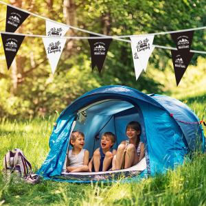 Triangle String Camping Flag Pull Flag Sky Curtain Campsite