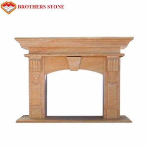 Wholesale Popular Design Rose Marble Fireplace Surround For Home Decoration from china suppliers