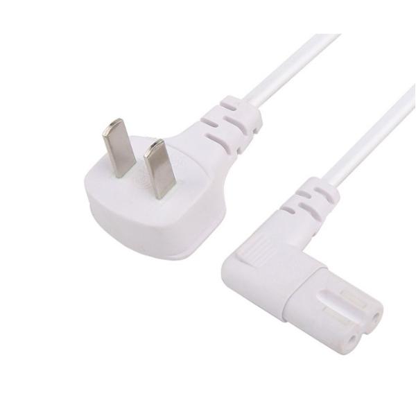 Quality 2 Pin China Power Cord Plug 10A 250V Extension Cable 1.2m 1.5m 1.8m 2m 3m for sale