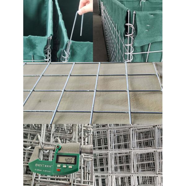 5mm Military Barrier Hot Galvanized Heavy Duty Sand Bag Wire Mesh Defensive