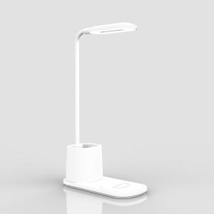 Practical Portable 180Lm Desk Lamp Wireless Charger With Pen Holder