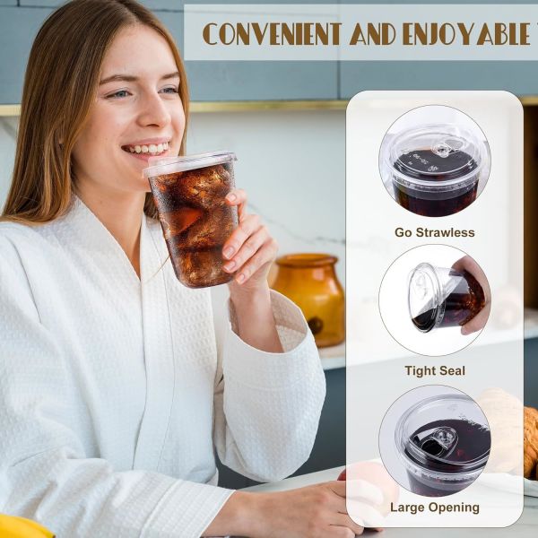 U Shape Disposable Iced Coffee Cup