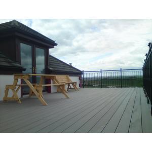 Wholesale Recyclable WPC Decking Flooring , Wood Plastic Composite Decking Lumber from china suppliers