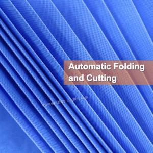Automatic Curtains Folding Cutting Disposable Nonwoven Curtain Making Machine