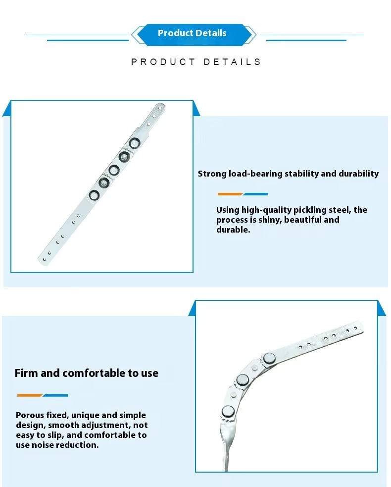 Adjustable Angle Sofa Headrest Hinge 180° Bending Hinge Multi-functional Furniture Hardware Accessory