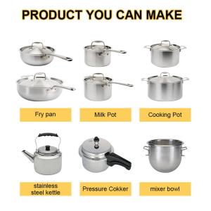 semi auto 4 Column Cookware Production Line 500 Ton Hydraulic Press Machine Deep