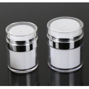 Empty Airless Refillable Cosmetic Cream Jars Shatterproof