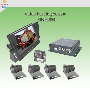 China Fire Truck Parking Sensor Monitor System 7 Inch Monitor Backup Reverse Camera with 8 Sensor on sale