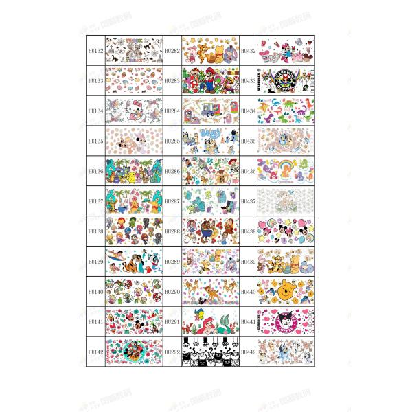 Custom UV DTF Vinyl Cup Wraps 40Oz 24Oz 20Oz 16Oz UVDTF Transfer Printing For Cups