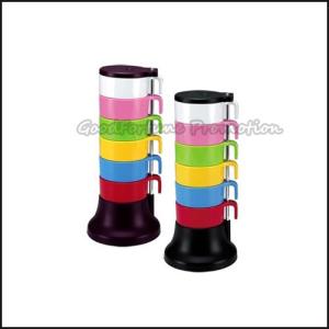 customed logo promotion stacked 4pcs set Eco pp rainbowcoffee water milk bottle