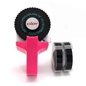 Cxfhgy Mini DIY C101 Manual Typewriter Tape Capital Letter Disk Embossing Label