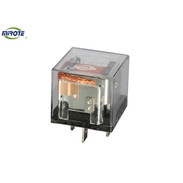 Transparent Cover 4 Pins 40 Amp Waterproof Relay 12V/24V With Extra Wires No Led Relay