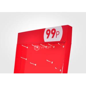 Innovation Cardboard Peg Hook Display Pantone Color With Custom Design