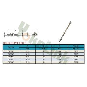 High quality HDG Double Upset spool bolt 5/8 x 18'' for Poleline hardware