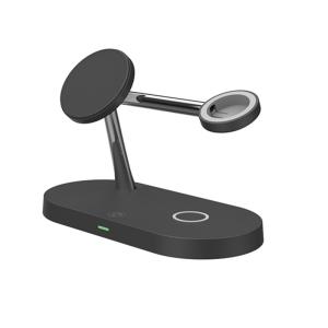Multi-functional 4-in-1 Wireless Charging Station with Safety Protections for