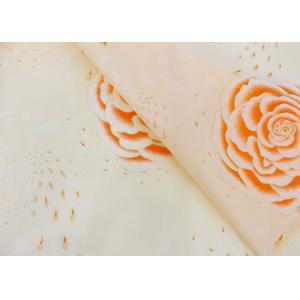 Wholesale Home Textile Light Color Golden Print Mattress Fabric 100 Polyester