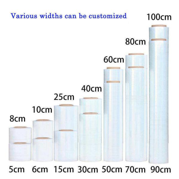 Practical Recycled Stretch Wrap Film Roll Shock Resistant Sturdy
