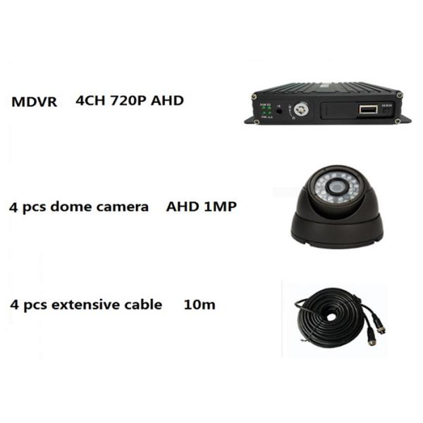 4 Channel School Bus Surveillance Vehicle Security Camera System 720P MDVR Kits