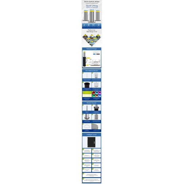 Modular Hydraulic Security Bollards Poller Pullert Control Switch Anti Collision