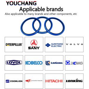 HBS HBY Buffer Seal Blue Hydraulic Seal HBY 65 X 80.5 X 6MM Hydraulic Cylinder