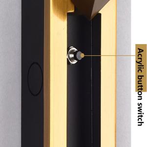 Embedded Led Wall Lamp Input 110-240v 3w Cree Led Bead Ribbon Switch Gold