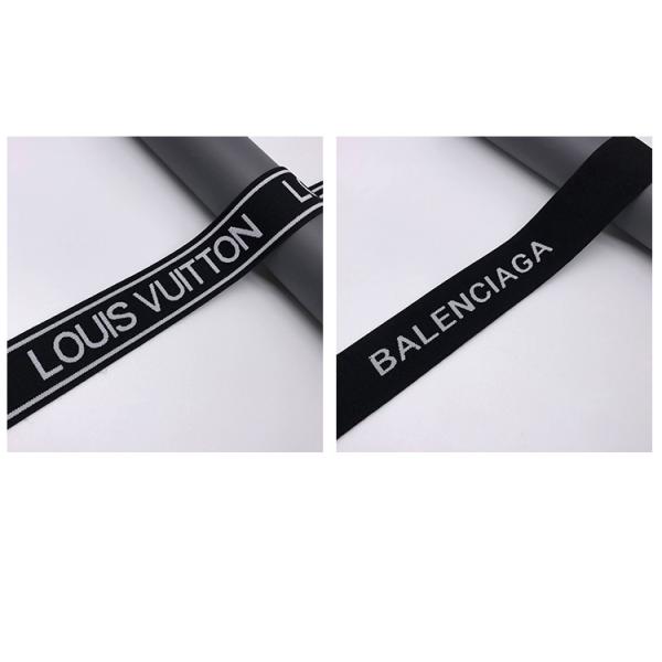 Printed logo customization nylon jacquard ribbon for underwear waistband elastic jacquard band