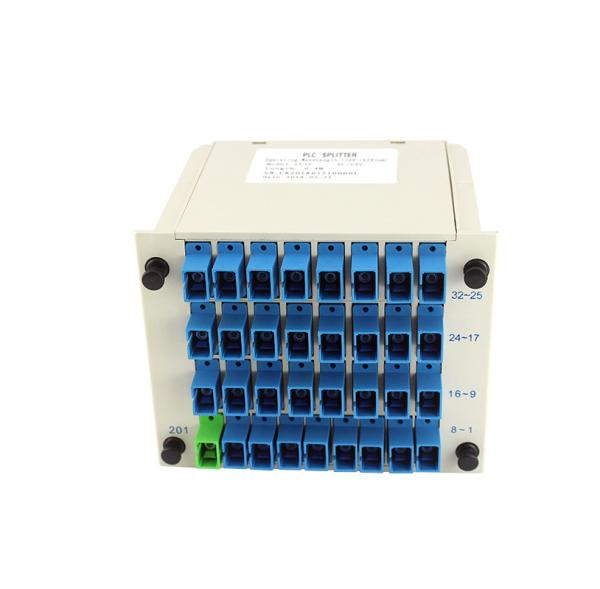 Quality FTTH OS1/OS2 Fiber PLC Splitter 1x32 Plug In Insert Card Type for sale