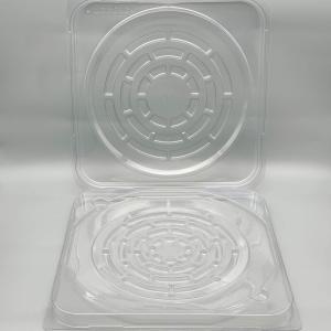 12 Inch Stackable Silicon Wafer Box Clear PS Material Rectangular With SGS