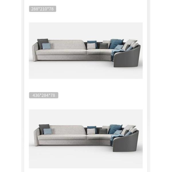 One-Stop Solution fabric Sofa Design Italian Art Design Living Room Corner Set