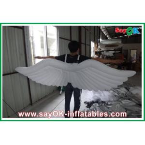 White Inflatable Wing With Led Lighting 1m / 1.5m Customized