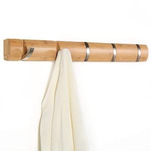 Wholesale Sustainable Bamboo Coat Hooks Hat Wall Hook Wall Mounted from china suppliers