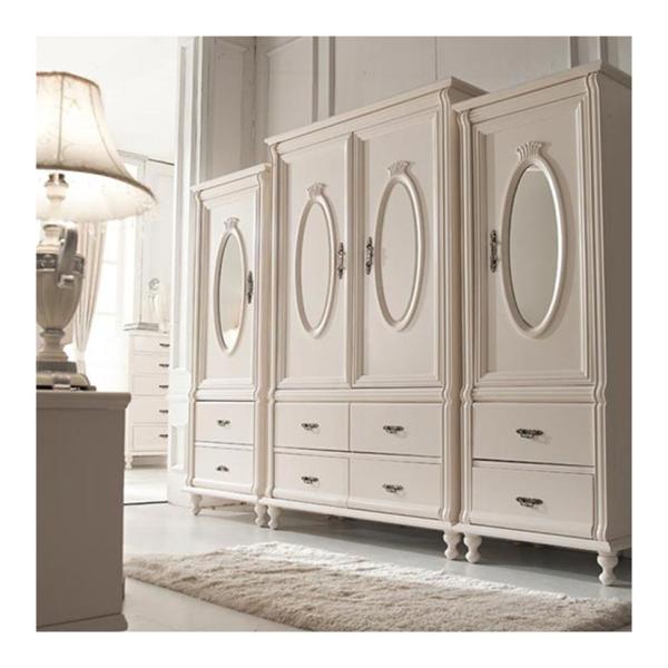 Customized Bedroom European Style Sliding Door Corner Wardrobes with NO Folded