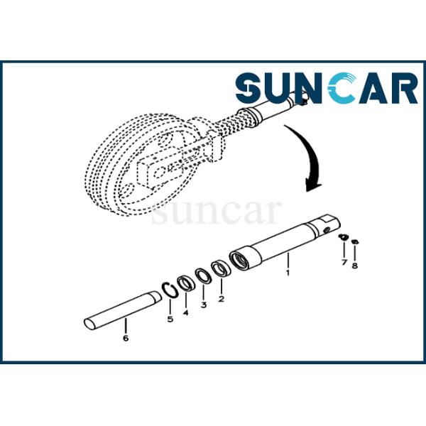 SA8230-02810 SA823002810 Track Adjust Seal Kit EC55B ECR58 EC55 Excavator SUNCARVO.L.VO Repair Kits