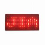 Customized text dot-matrix LED scrolling message display cap red light
