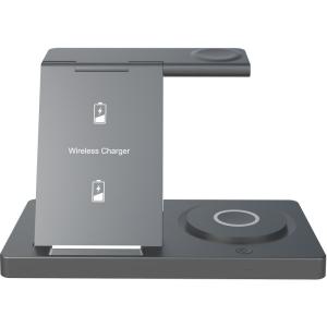 Wholesale 5 In 1 Foldable Wireless Charger Supports Samsung Apple Watch Charging Distance ≤ 8mm from china suppliers