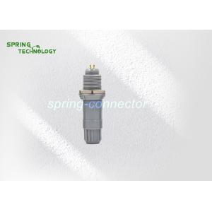 2 Pins Push Pull Connector Plastic Gray Backnut Compatible Lemos Redel 1P Series