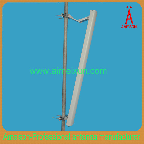 Quality 3.5GHz 2x15dBi 65 Degrees Dual Polarized Wimax Antenna Directional Panel Antenna for sale