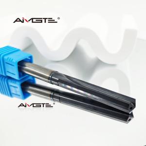 12mm 2 Flute Straight Flute Drill Reamer Internal Coolant Carbide CNC Bit for