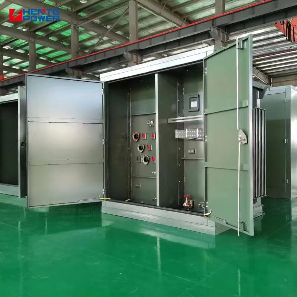 Quality 3750 kVA Three Phase Pad Mounted Transformer with 50/60 Hz Frequency Loop Feed and ANSI/IEEE/IEC Standards for sale