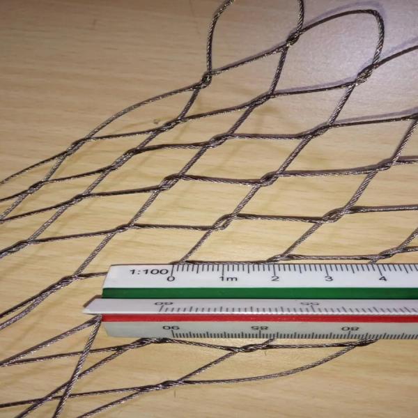 7 X 7 Ss 304 Ferrule Cable Mesh For Animals