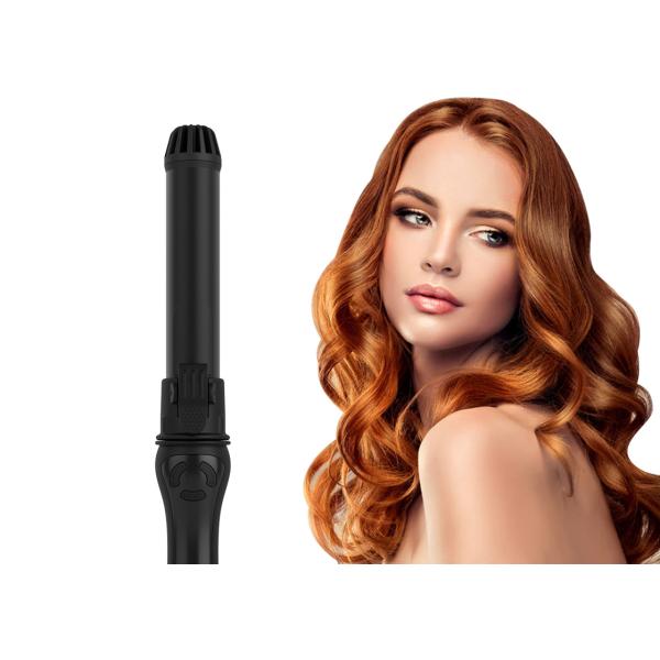 Quality Portable Automatic Rotating Curler , Rechargeable Rotating Ceramic Hair Curler for sale