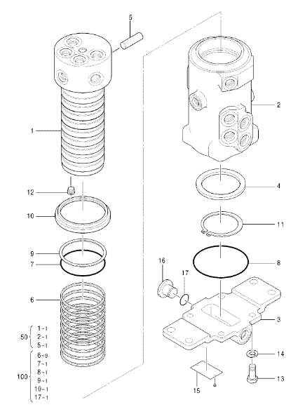 4668720 Seal Kit HITACHI Excavator Spare Parts For ZX17U-2 ZX17UNA-2