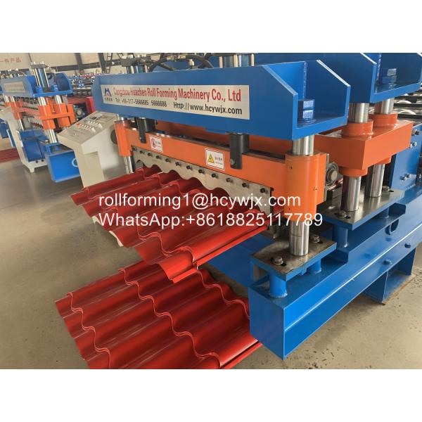 2m/Min PLC Control Antique Glazed Tile Roll Forming Machine
