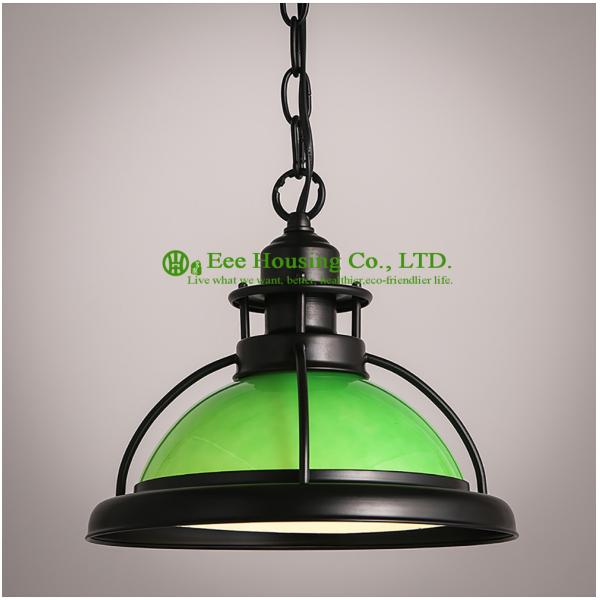 Made In China Elegant Residential Pendant Lighting Iron Chain Colorful Lampshade