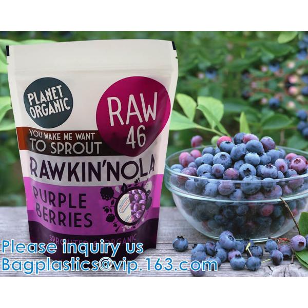 Stand Up Pouch With Resealable Zip lockk And Clear Window, Multi-purpose, small