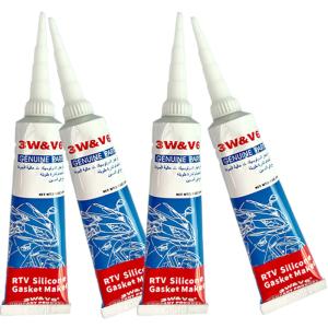 Low Volatile RTV Silicone Sealant Clear Adhesive Glue Paste Rubber Epoxy Leather