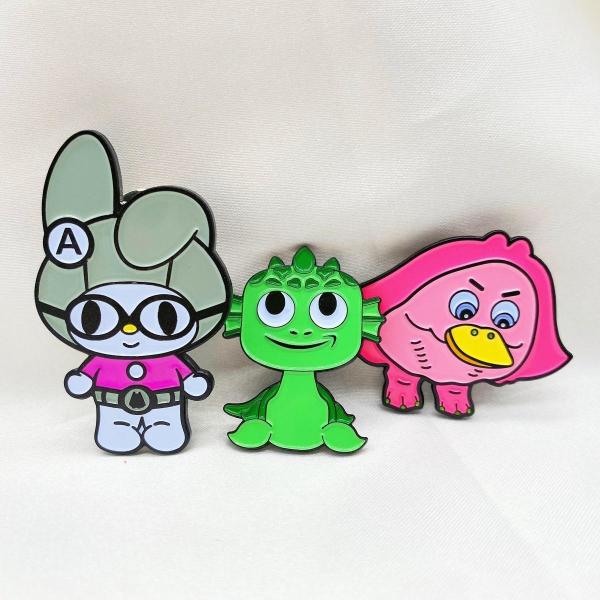 Creative Digital Printing Custom Lapel Pins Metal Souvenirs Cartoon Hat Pins