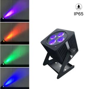 4*18W DMX Rgbwauv Battery Operated Uplighting Outdoor Waterproof
