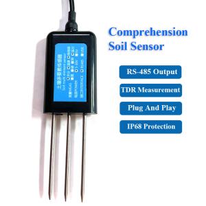3 in1 Soil Moisture Temperature EC Conductivity Sensor IP68 RS485 Soil Meter